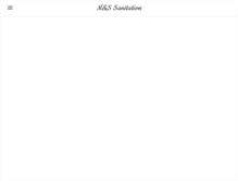 Tablet Screenshot of mandssanitation.com